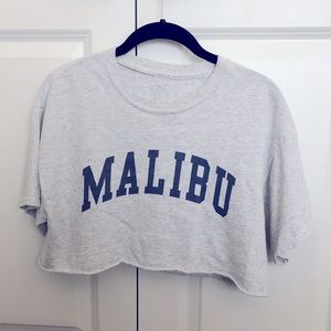 Brand Melville Women’s Cropped Short Sleeve T-Shirt, Malibu, One Size